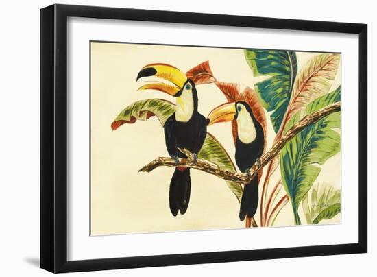 Tropical Toucans I-Linda Baliko-Framed Art Print