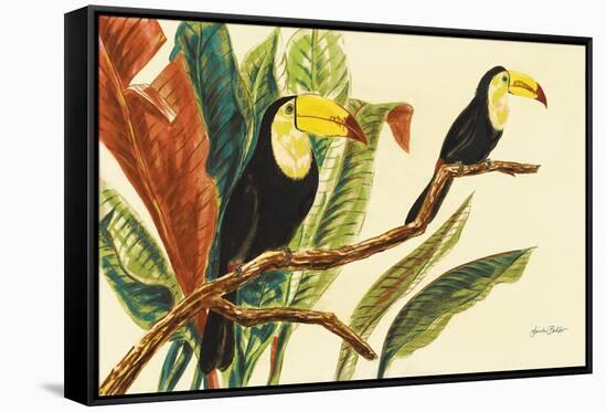 Tropical Toucans II-Linda Baliko-Framed Stretched Canvas