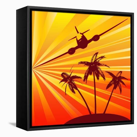 Tropical Travel-Petrafler-Framed Stretched Canvas