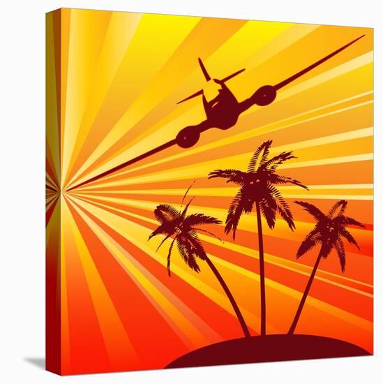 Tropical Travel-Petrafler-Stretched Canvas