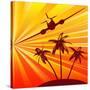 Tropical Travel-Petrafler-Stretched Canvas