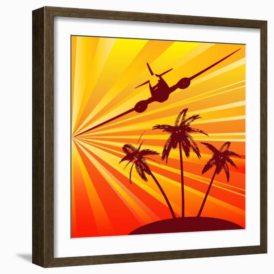 Tropical Travel-Petrafler-Framed Art Print