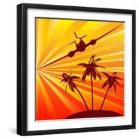 Tropical Travel-Petrafler-Framed Art Print