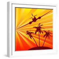 Tropical Travel-Petrafler-Framed Art Print