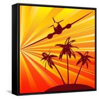 Tropical Travel-Petrafler-Framed Stretched Canvas