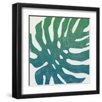 Tropical Treasures I Blue Green-Moira Hershey-Framed Art Print