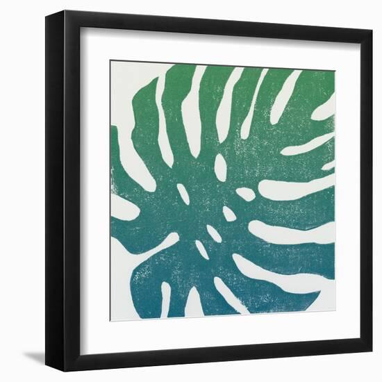 Tropical Treasures I Blue Green-Moira Hershey-Framed Art Print