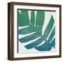 Tropical Treasures II Blue Green-Moira Hershey-Framed Art Print