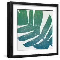 Tropical Treasures II Blue Green-Moira Hershey-Framed Art Print