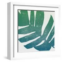 Tropical Treasures II Blue Green-Moira Hershey-Framed Art Print