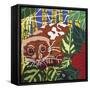 Tropical Tree Kangaroo-Cindy Wider-Framed Stretched Canvas