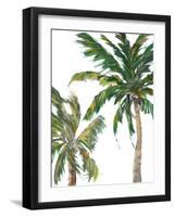 Tropical Trees on White II-Julie DeRice-Framed Art Print