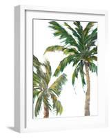 Tropical Trees on White II-Julie DeRice-Framed Art Print