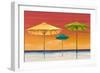 Tropical Umbrellas I-Tiffany Hakimipour-Framed Premium Giclee Print