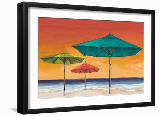 Tropical Umbrellas II-Tiffany Hakimipour-Framed Art Print