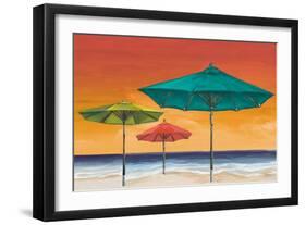 Tropical Umbrellas II-Tiffany Hakimipour-Framed Art Print