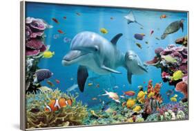 Tropical Underwater-Ocean-null-Framed Poster