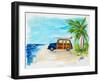 Tropical Vacation I-Julie DeRice-Framed Art Print