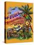 Tropical Vibes 4 Oclock Somewhere-Messina Graphix-Stretched Canvas