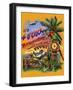 Tropical Vibes 4 Oclock Somewhere-Messina Graphix-Framed Giclee Print