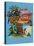 Tropical Vibes Island Time-Messina Graphix-Stretched Canvas