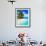 Tropical Villa and Palm Tree next to Amazing Blue Lagoon-Martin Valigursky-Framed Photographic Print displayed on a wall