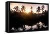 Tropical Village in Goa-Marina Pissarova-Framed Stretched Canvas