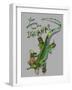 Tropical Wanna See My Iguana-Messina Graphix-Framed Giclee Print