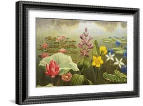 Tropical Water-Plants-null-Framed Giclee Print