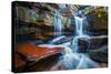 Tropical Waterfall. Popokvil Waterfall, Bokor National Park, Cambodia-f9photos-Stretched Canvas