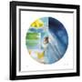 Tropical Wave Circle-Florence Delva-Framed Giclee Print