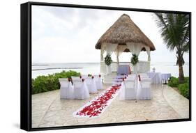 Tropical Wedding-Hannamariah-Framed Stretched Canvas