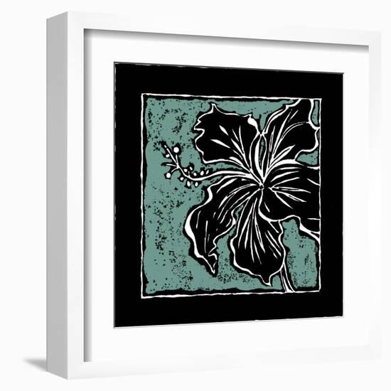 Tropical Woodblock IV-Chariklia Zarris-Framed Art Print