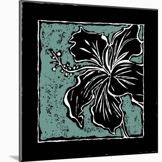 Tropical Woodblock IV-Chariklia Zarris-Mounted Art Print