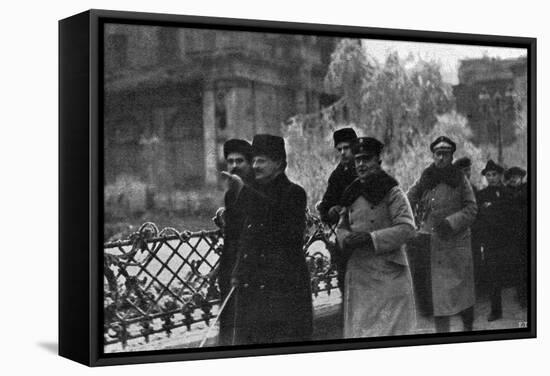 Trotsky in Warsaw-null-Framed Stretched Canvas