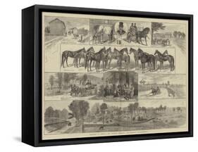 Trotting in America, Mr Bonner's Breeding and Training Establishment-null-Framed Stretched Canvas