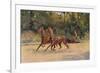 Trotting pair of Walter Winans, 1900 (c1910)-Thomas Blinks-Framed Giclee Print