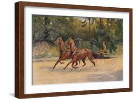 Trotting pair of Walter Winans, 1900 (c1910)-Thomas Blinks-Framed Giclee Print