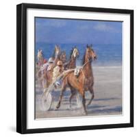 Trotting Races, Lancieux, Brittany, 2014-Lincoln Seligman-Framed Giclee Print