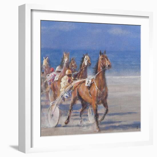 Trotting Races, Lancieux, Brittany, 2014-Lincoln Seligman-Framed Giclee Print