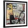 Trouble at Martini Bar-Tim Nyberg-Framed Giclee Print