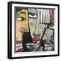 Trouble at Martini Bar-Tim Nyberg-Framed Premium Giclee Print