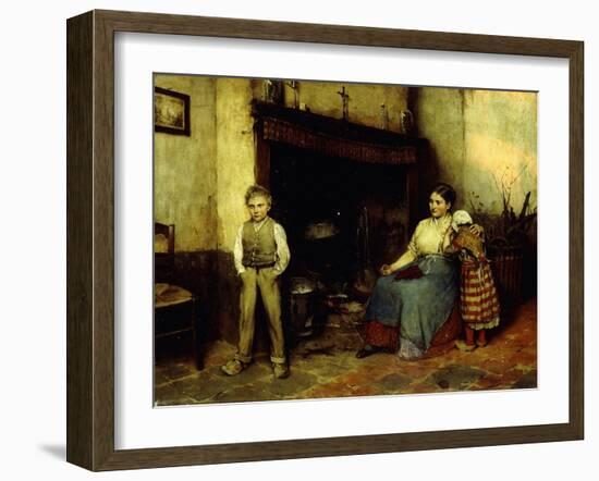 Trouble Brewing, 1883-Evariste Carpentier-Framed Giclee Print
