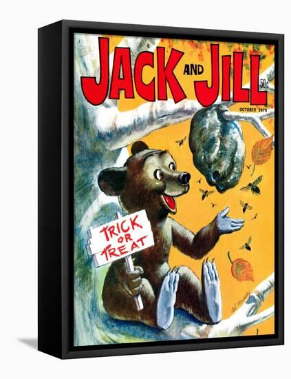 Trouble Brewing! - Jack and Jill, October 1970-Cal Massey-Framed Stretched Canvas