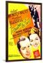 TROUBLE FOR TWO, US poster art, from left: Robert Montgomery, Rosalind Russell, 1936-null-Framed Art Print