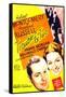 TROUBLE FOR TWO, US poster art, from left: Robert Montgomery, Rosalind Russell, 1936-null-Framed Stretched Canvas