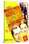 TROUBLE FOR TWO, US poster art, from left: Robert Montgomery, Rosalind Russell, 1936-null-Stretched Canvas