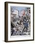 Trouble in Barcelona, 1902-null-Framed Giclee Print