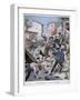 Trouble in Barcelona, 1902-null-Framed Giclee Print