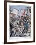 Trouble in Barcelona, 1902-null-Framed Giclee Print